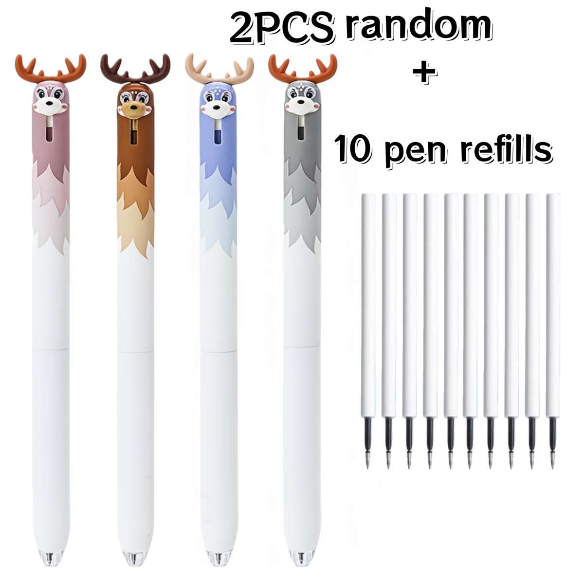 Pen Quantity 12PCS Random 2 Pens  10 Refills