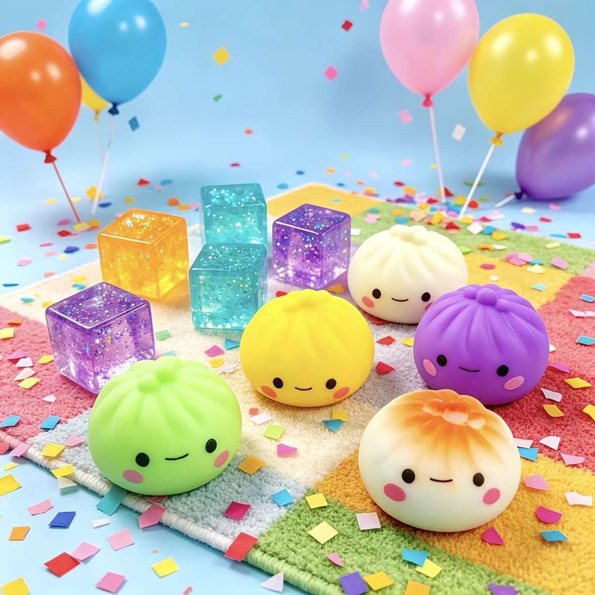 Squeezable Toys Color Random Color Items Glitter Bao Ice Cube