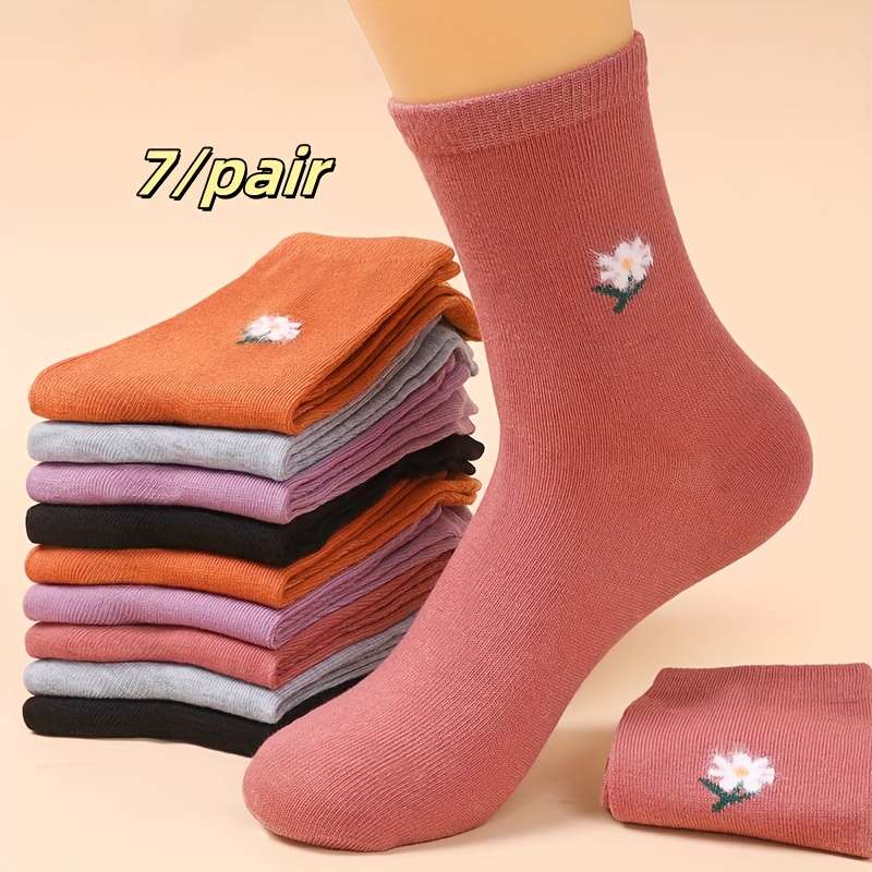 Women S Socks Color Random 7 Pairs Of Good Styles Size Onesize