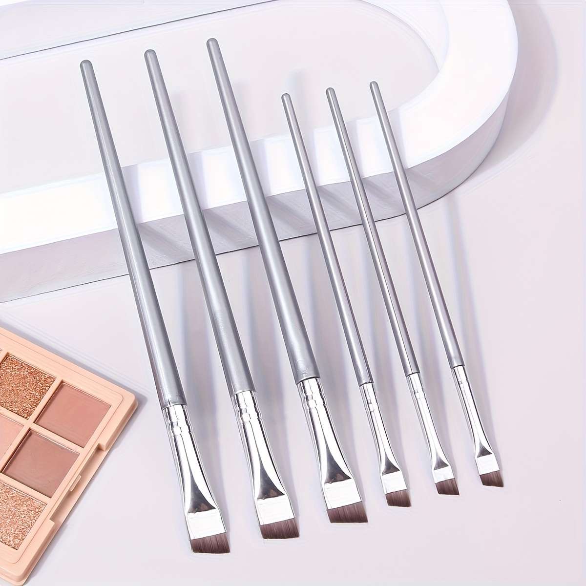 Makeup Brush Set Color 3 Large Golden Blades  3 Small Golden Blades