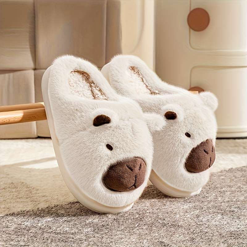 Cotton Slippers Color Light Brown1 Sizeuk 6.5-7
