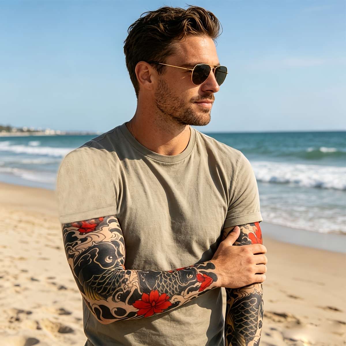 Sunscreen Sleeves Color Random Mix Of Colors