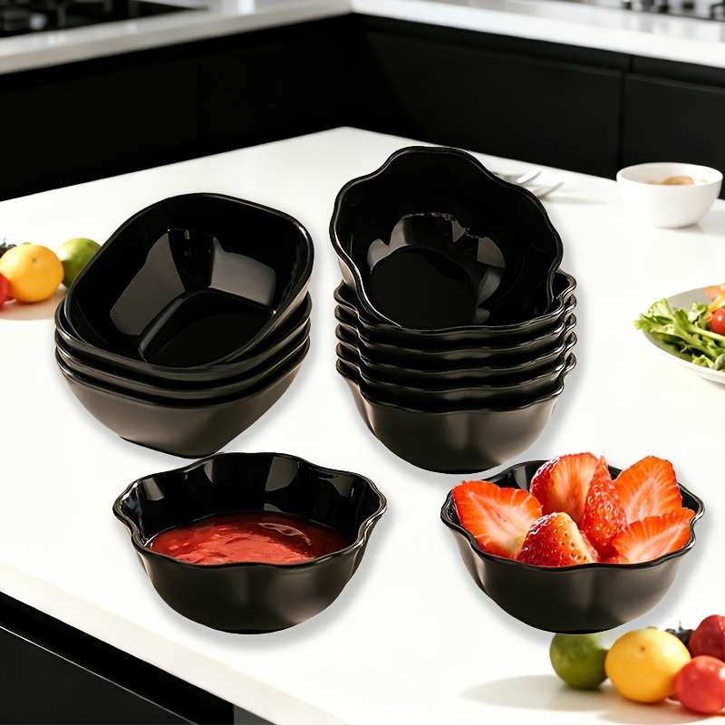 Bowl Model Black Square Style Quantity7Pcs Set