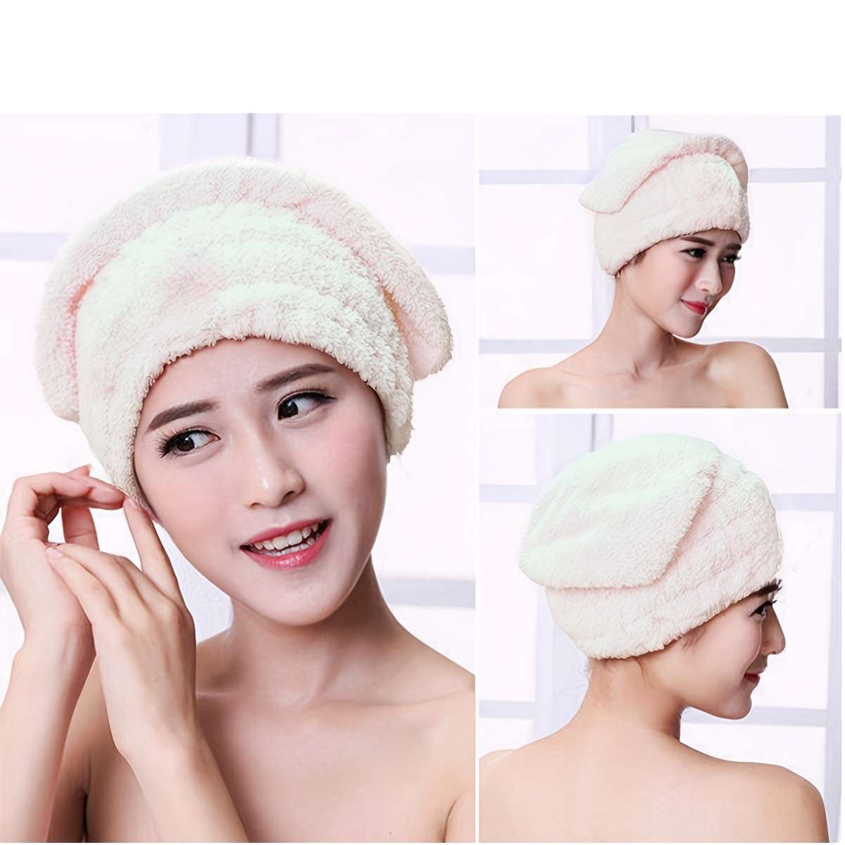 Hair Turban 2Pcs Grey