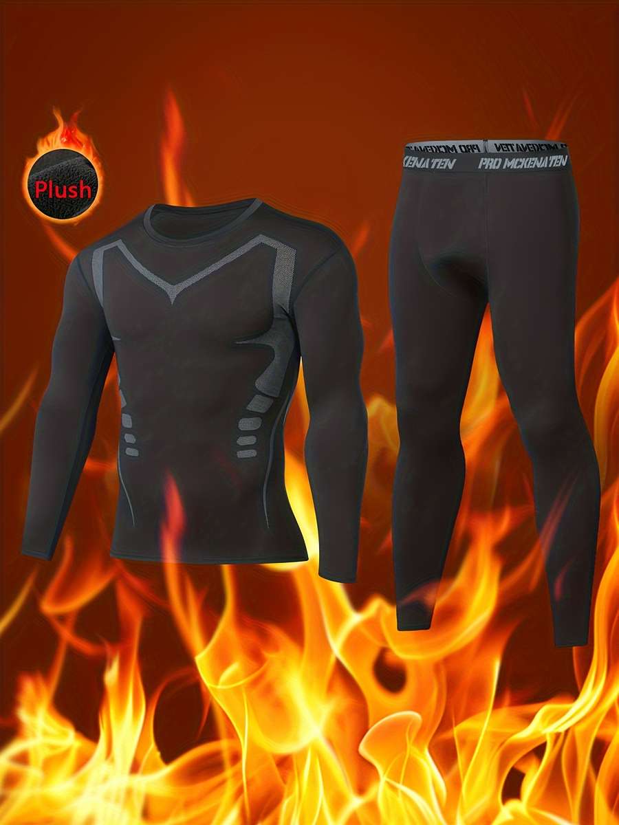 Thermal Underwear Color Black Sizexxl