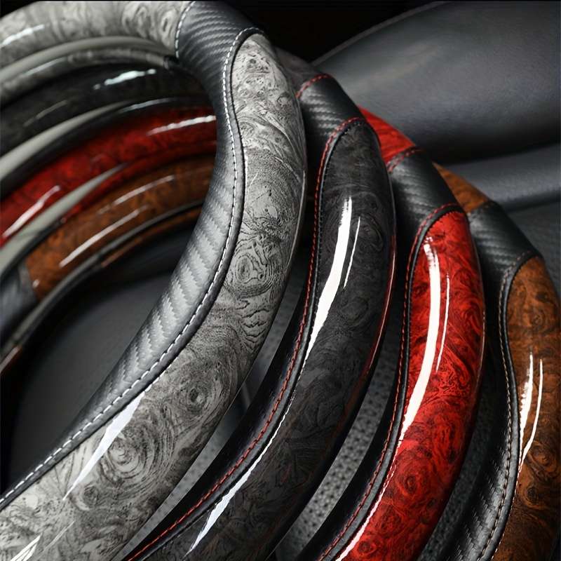 Car Steering Wheel Cover Gray (D Shaped)