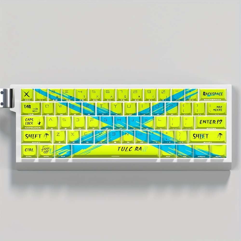 keyboard color Yellow and Blue 74 Keys