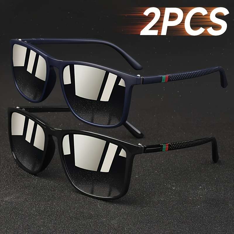 Mens Glasses Color Bright Black Gray  Add  Sand Blue Frame Blue