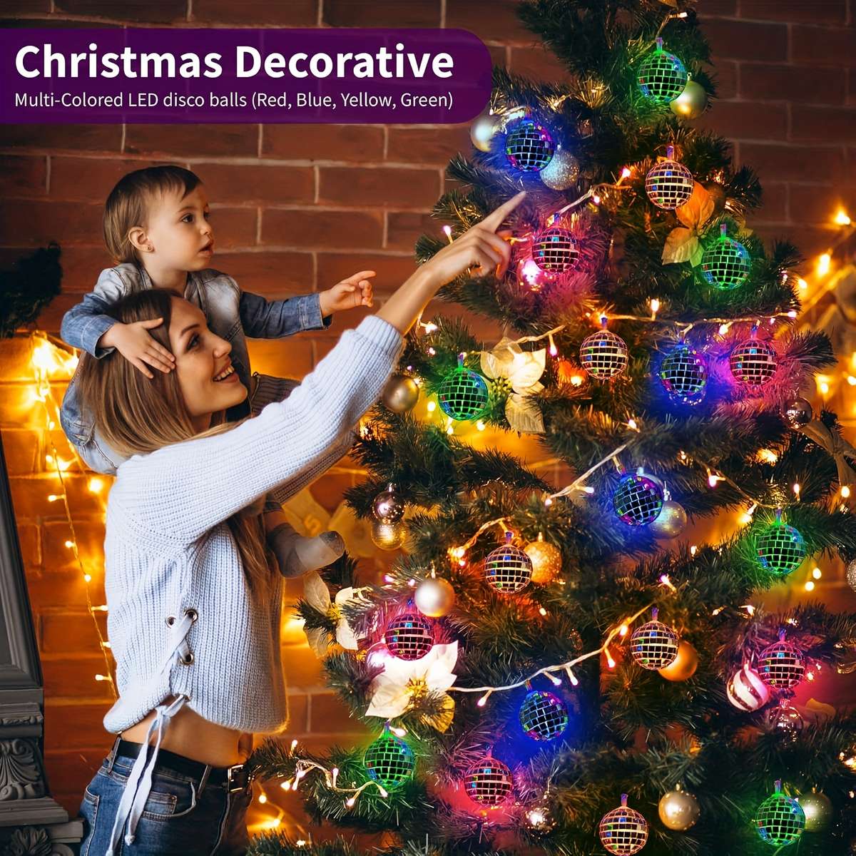 Christmas Lights Colorful Model 2 Meters 10 Lights
