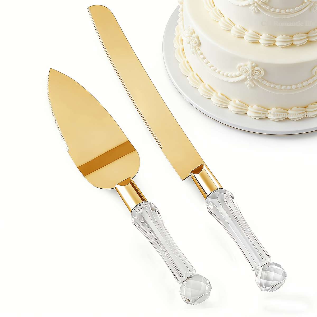 Wedding Supplies Color Golden Quantity 2Pcs