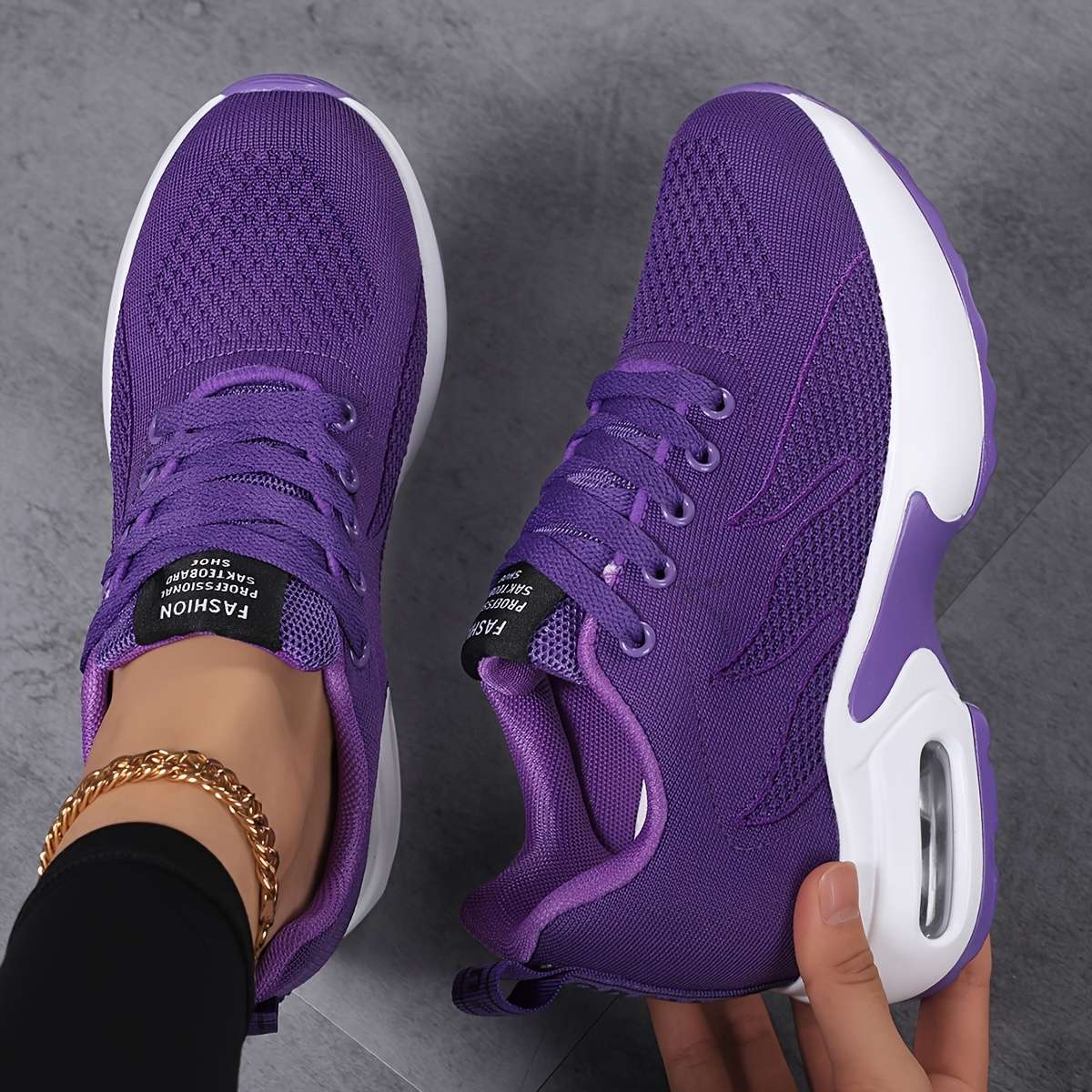 Women S Sneakers Color Purple Sizeuk 9