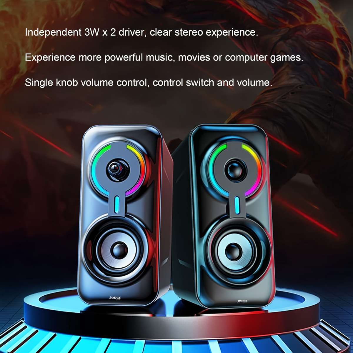 Modern Dual Channel Design Computer Speakers For 2.0 For Festival Celebration