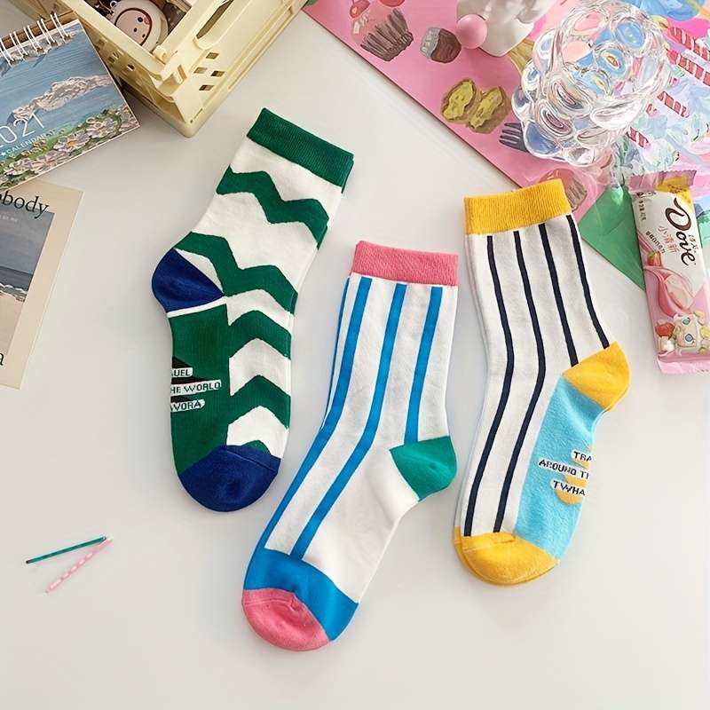 Women S Socks Color Mixed Color 5 Pairs Size Onesize