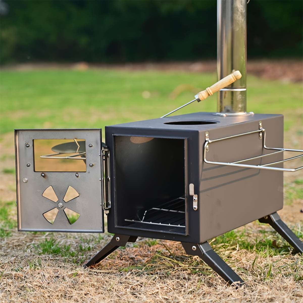 Winter S Hot Item Portable Foldable Wood Stove 7 Chimneys Included Material Lron