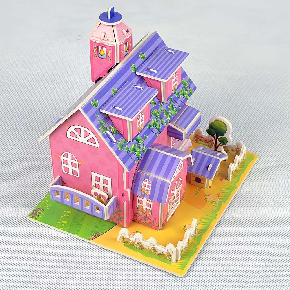 3D House Puzzle Model Model Ulx229 Sizel