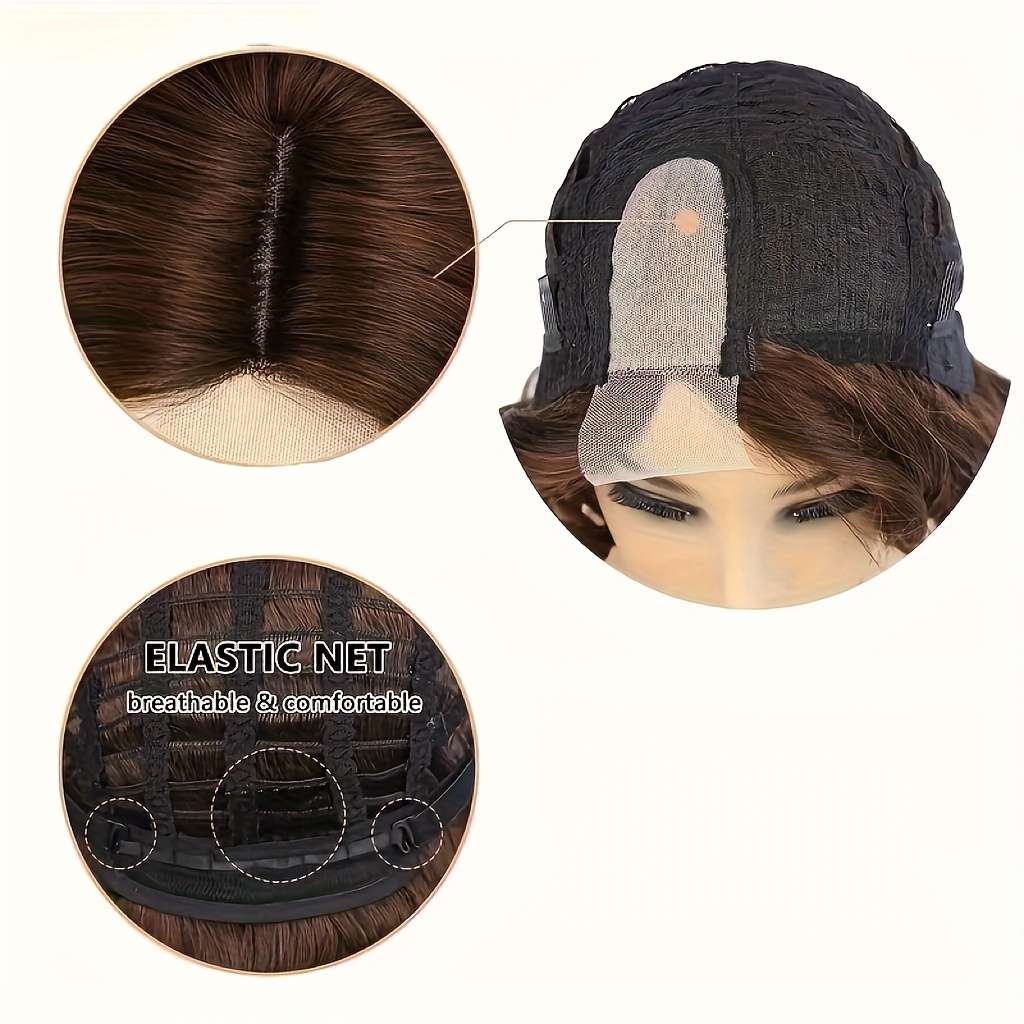 Black Womens Wigs Hair Length 20.32Cm