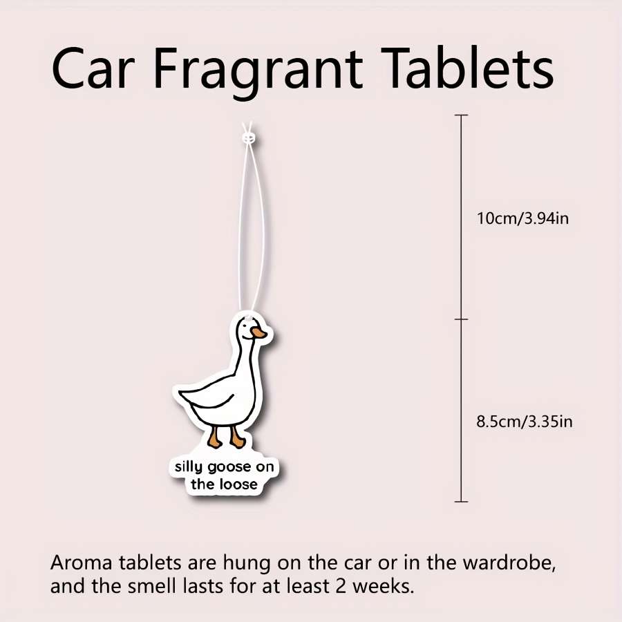 Car Interior Decor  2Pcs Silly Goose