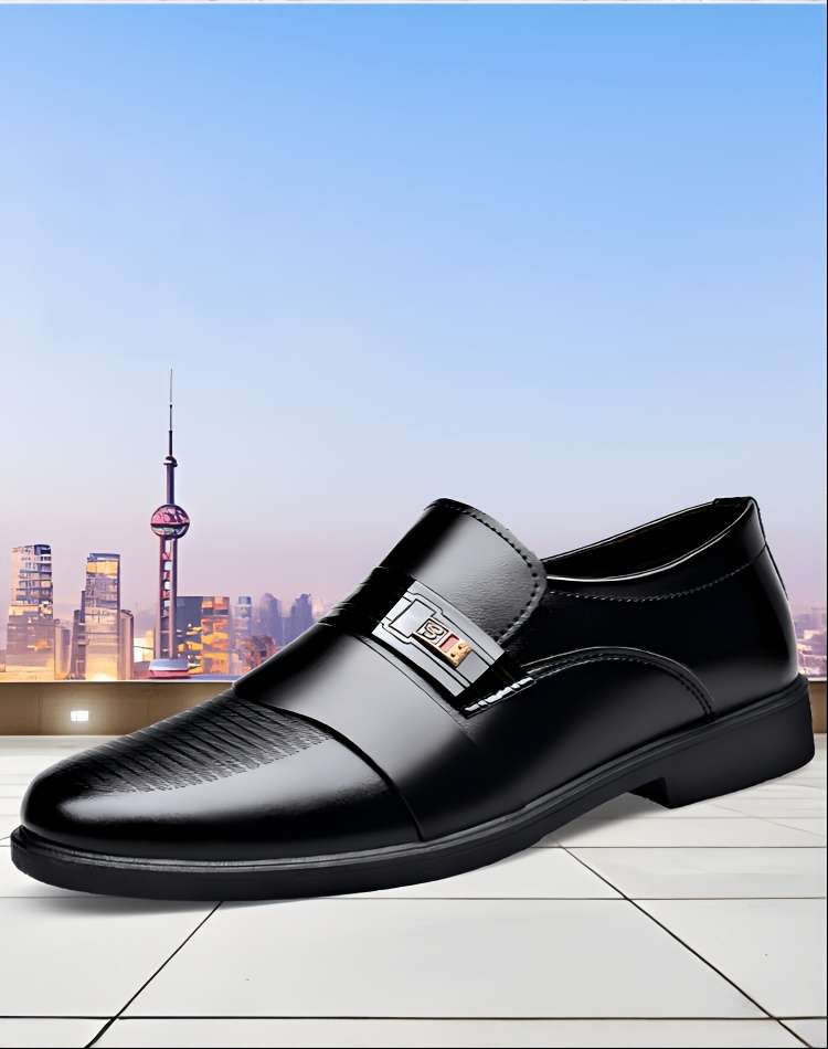 Mens Leather Shoes Color 7711 Black Sizeuk 7