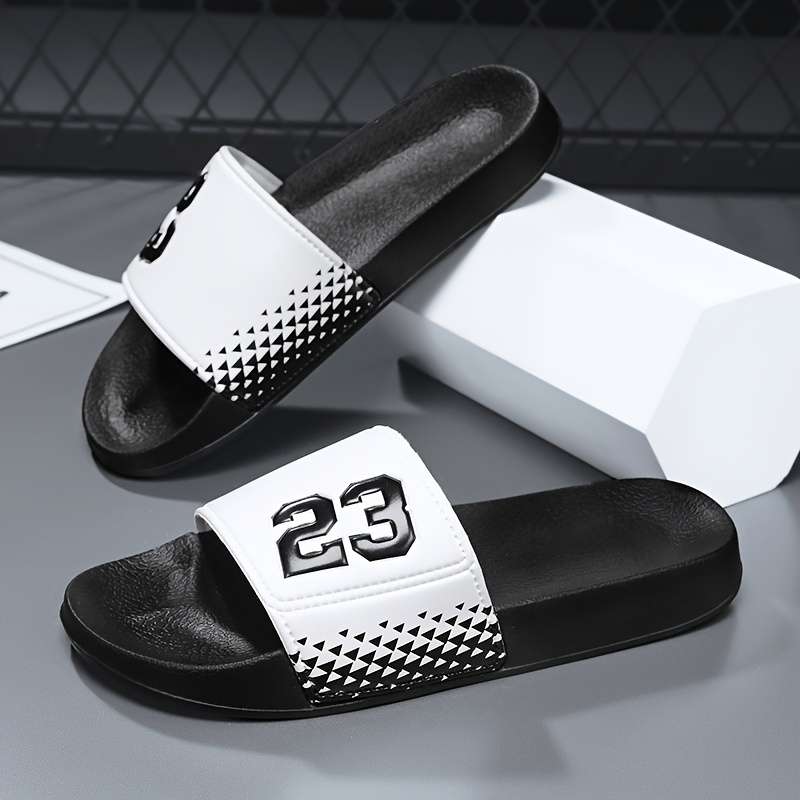 Men Slippers Summer Style Red Size Uk 7