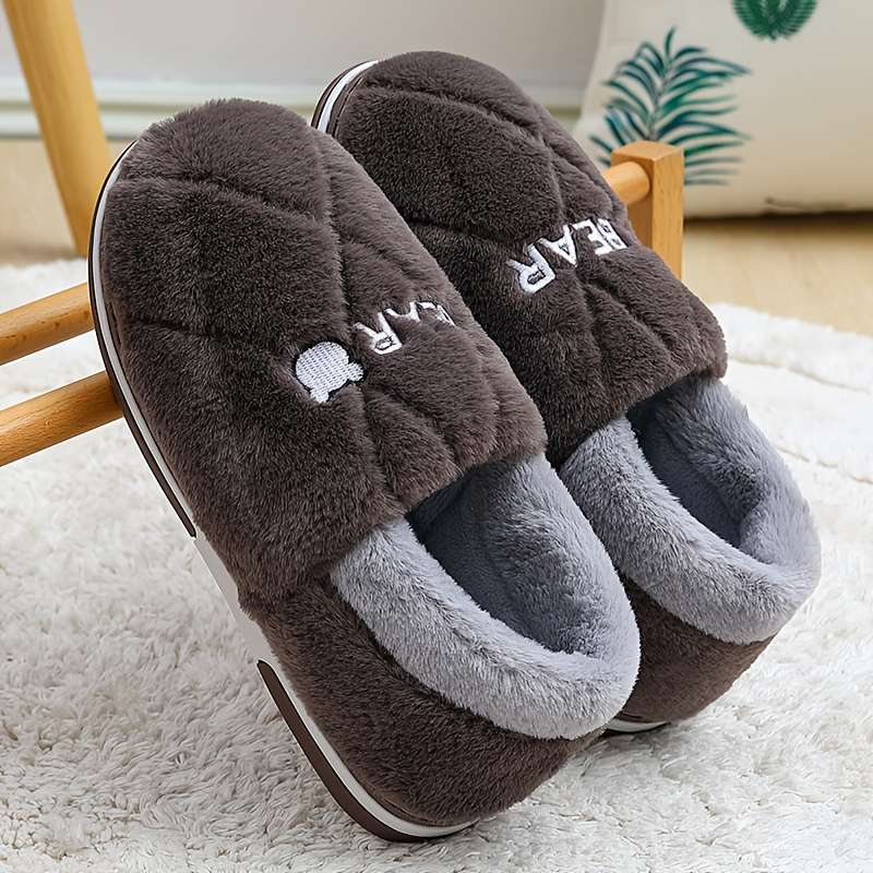 Cotton Slippers Color Coffee Color Sizeuk 9.5-10