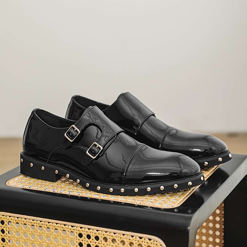Mens Leather Shoes Color Black Sizeuk 10