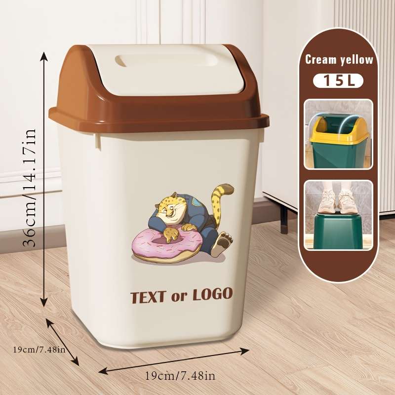 Garbage Can Style Grey