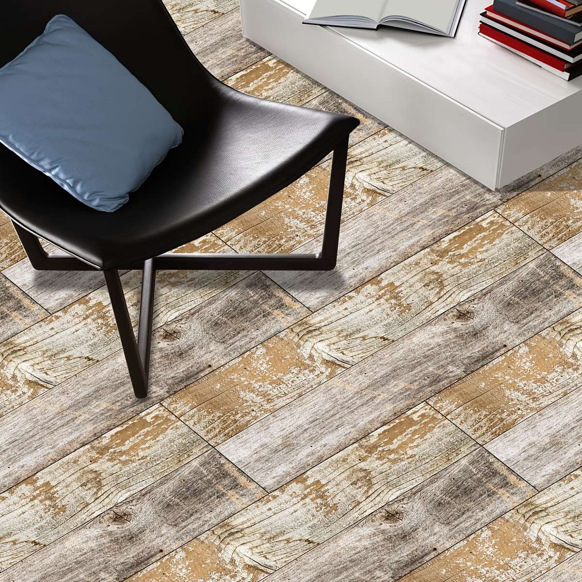 Self Adhesive Floor Stickers 40X15Cmx5Pcs