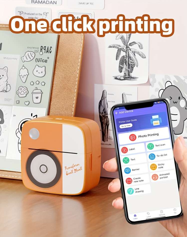 Printer Color O1 Machine  5 Rolls Of Stickers