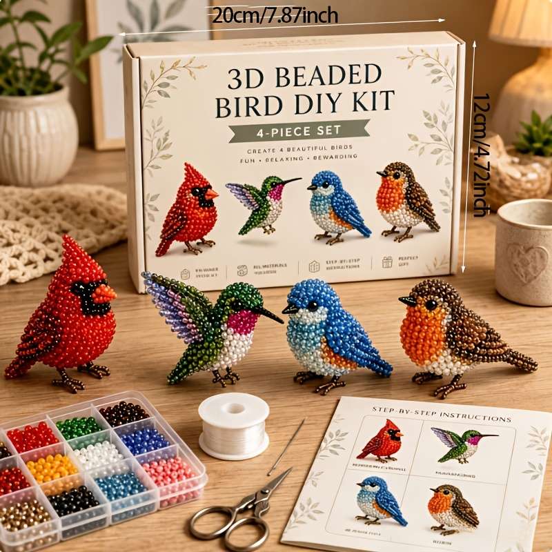 Perler Bead Set Forest Friends 3D Beaded Animal Set