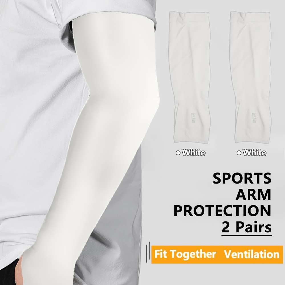Sunscreen Sleeves Color White