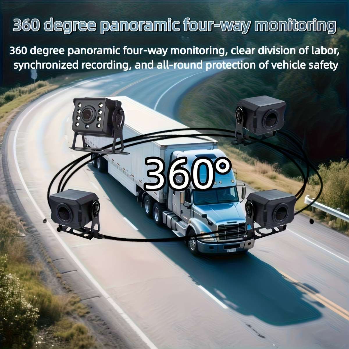 Inch Path Panoramic Hd Ahd Car Camera Bsd Blind Spot Detection Key 1080P