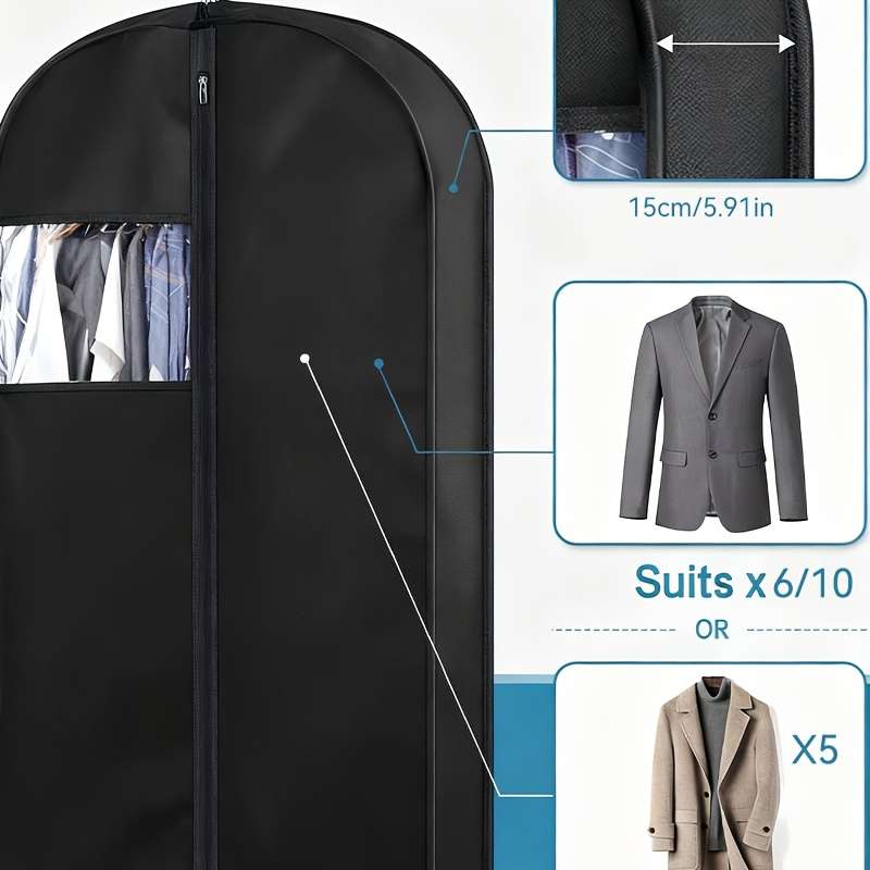 Storage Bag Items Black 150*60.5*15Cm59*23.8*5.9In