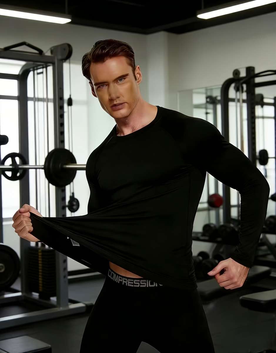 Thermal Underwear Color Black  Black Line Sizem