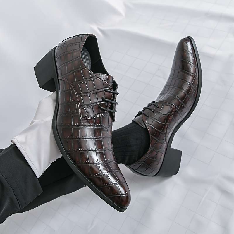 Mens Leather Shoes Color Red Sizeuk 7