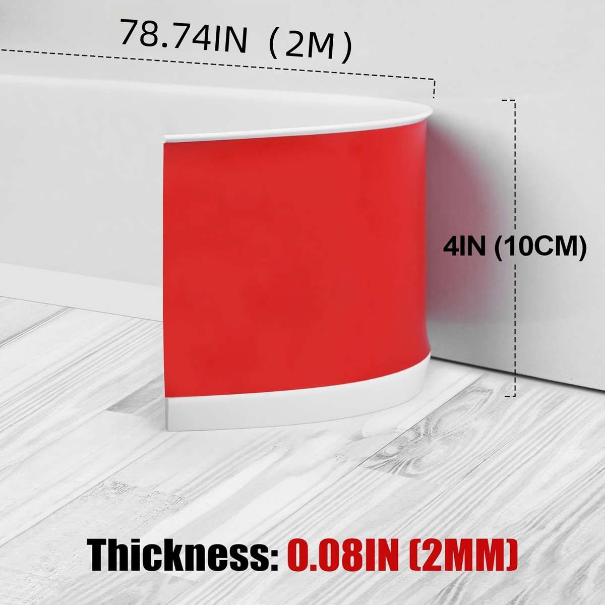 Skirting Board White Size 3Mx10Cm