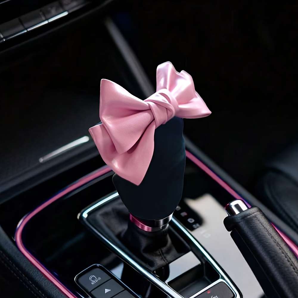 Car Interior Decor 2Pcscolor Black And Pink