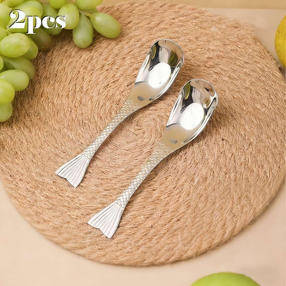 Kitchenware Quantity 2Pcsfish Tail Spoonyw
