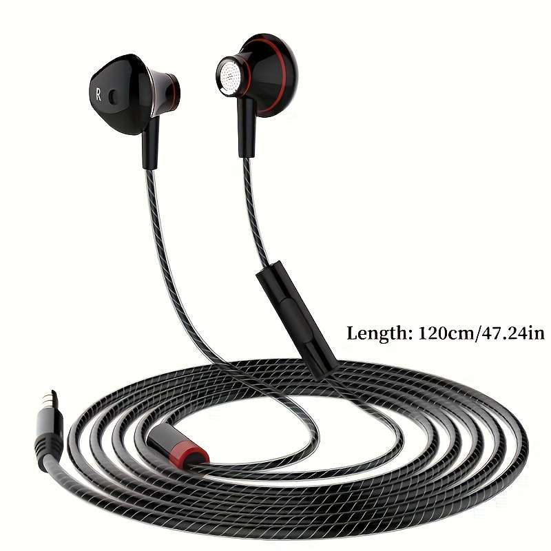 Wired Headphones Model E5 3.5Mm Black