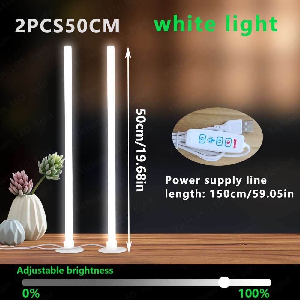Desk Lamp Items White Light2Pcs 50Cm