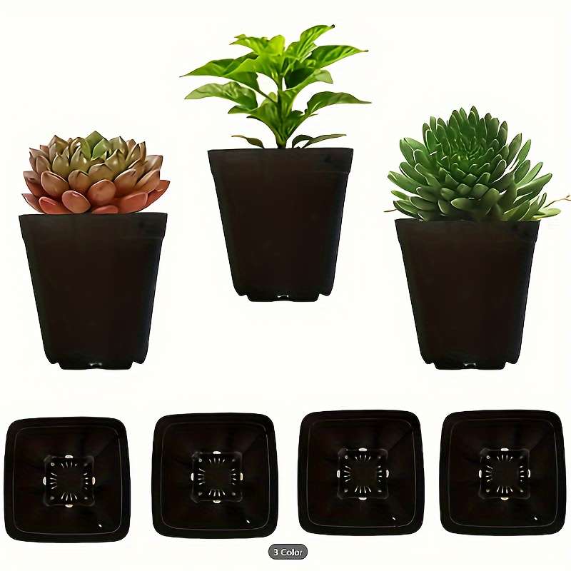 Flowerpot  10Pcscolor Black