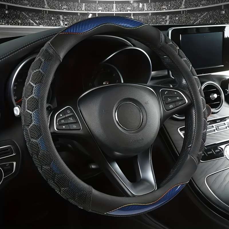 Car Steering Wheel Cover Coffee Color