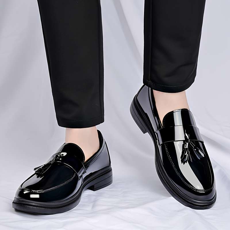 Mens Leather Shoes Color Black Sizeuk 8