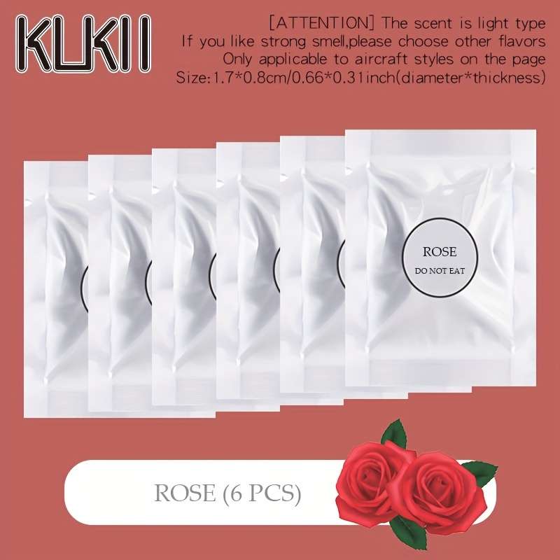 Car Aromatherapy Perfume Items Rose 6 Pcs