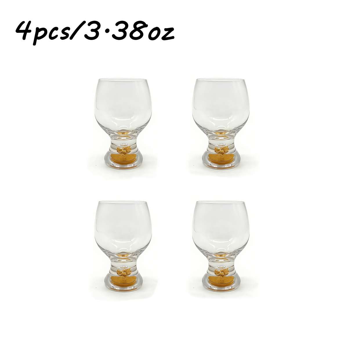 Wedding Supplies Items Mini Crystal Glass Quantity 4Pcs