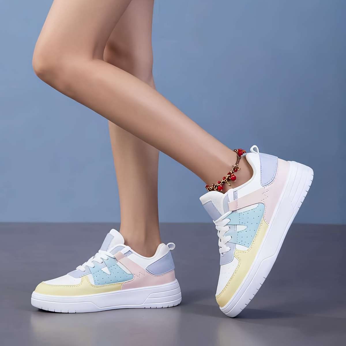 Sneakers Color Pink Leopard Sizeuk 7.5