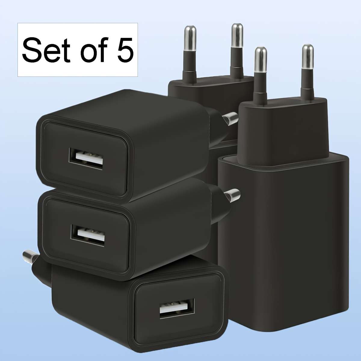 Charger Items Black  3Pcs