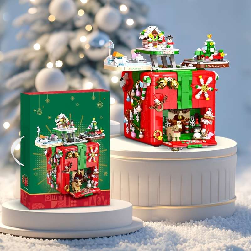 Building Toy Architectural Model Toy Set Model Holiday Season Box 1873Pcs