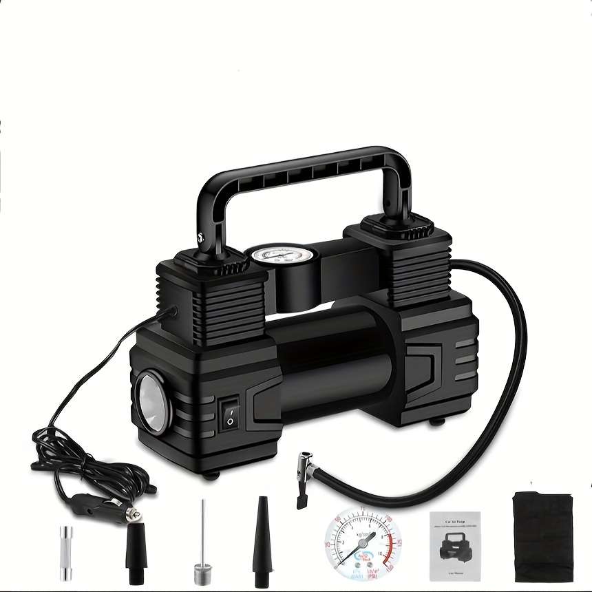 Professional Alloy Essential Powerful Compact Car Tire Inflator For Emergency