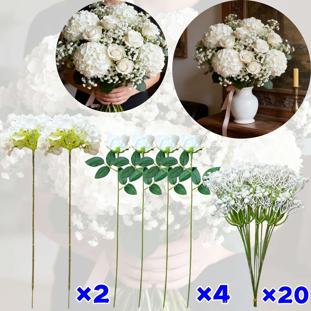 Wedding Supplies Color White Quantity 26 Pieces