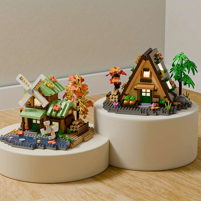 Building Toy Architectural Model Toy Set Items Countryside Cabin